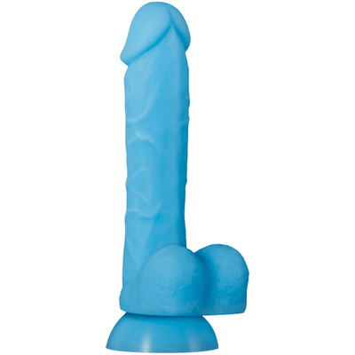 Touch And Glow 8" Glow in the Dark Dildo, Dual-Density Silicone - Hamilton Park Electronics