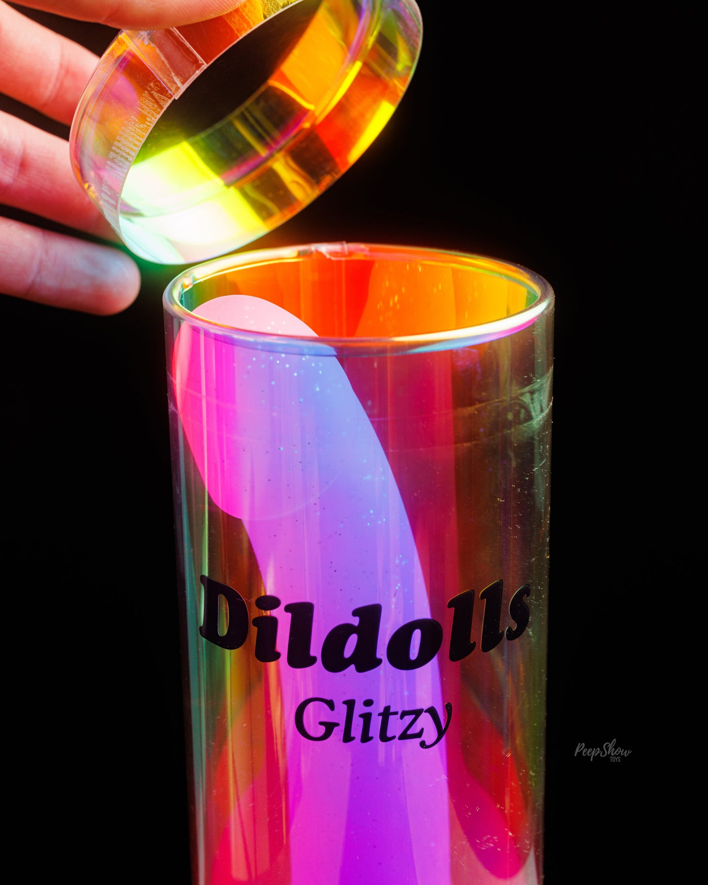 Dildodolls Glitzy Silicone Dildo in Packaging