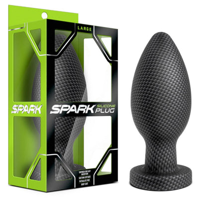 Spark Silicone Butt Plug With Carbon Fiber Design - Hamilton Park Electronics