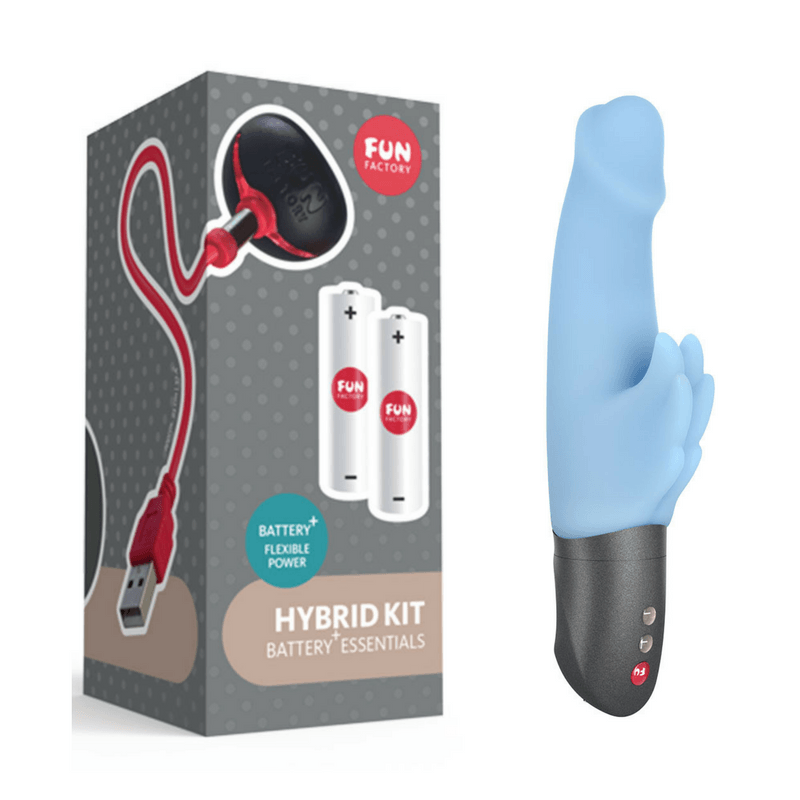 Wicked Wings Silicone Vibrator With Battery+ Hybrid Technology by Fun Factory - Hamilton Park Electronics
