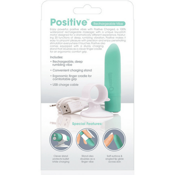 Charged Positive Rechargeable Waterproof Ergonomic Bullet Vibrator by Screaming O - Hamilton Park Electronics