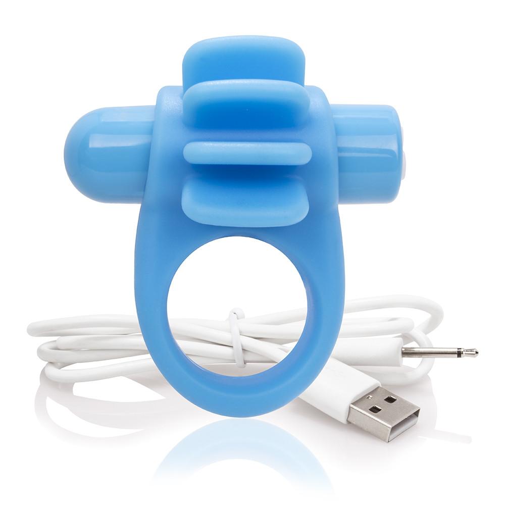 Charged Skooch Silicone Rechargeable Cock Ring With Fins from The Screaming O - Hamilton Park Electronics