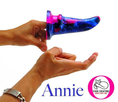 Vixen Creations Annie-O Silicone Stretching Dildo with Bullet Vibrator - Hamilton Park Electronics