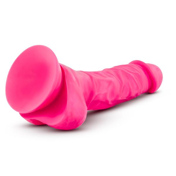 Blush Neo Elite 7.5 Inch Silicone Dual Density Suction Cup Dildo with Balls - Hamilton Park Electronics