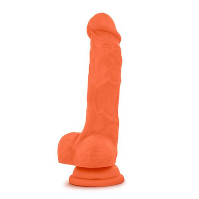 Blush Neo Elite 7.5 Inch Silicone Dual Density Suction Cup Dildo with Balls - Hamilton Park Electronics