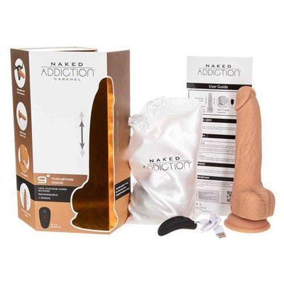 BMS Factory Naked Addiction Thrusting Dildo with Suction Cup - Hamilton Park Electronics