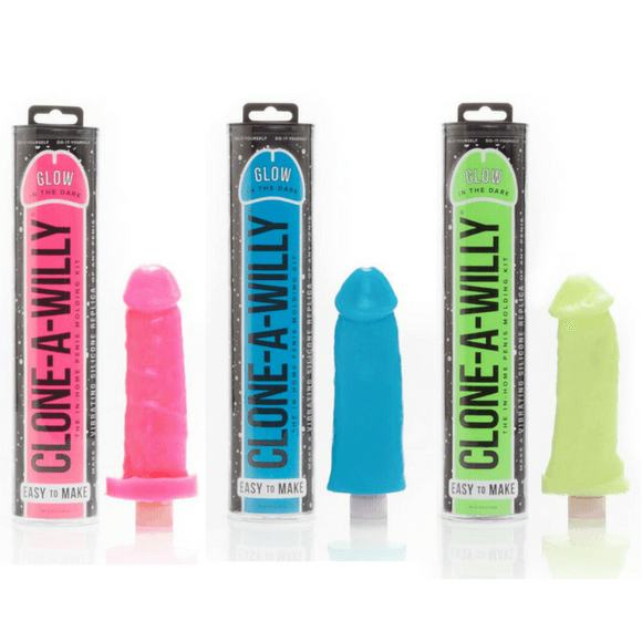 Clone-A-Willy Make Your Own Silicone Vibrating Dildo Glow In The Dark - Hamilton Park Electronics