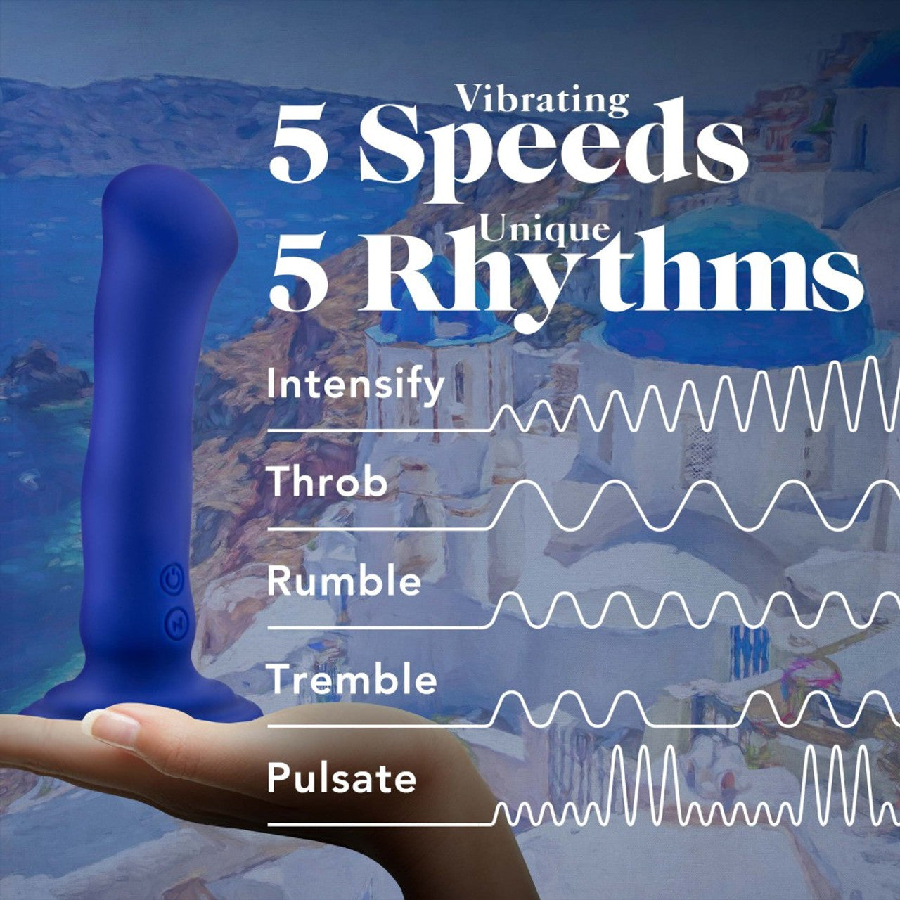 Impressions Santorini - Vibrating Dildo with Suction Cup - Hamilton Park Electronics