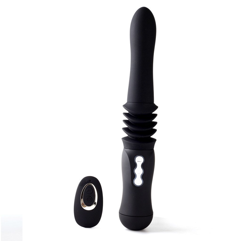 Maia Max Silicone Vibrating, Thrusting Dildo with Suction Cup & Remote Control - Hamilton Park Electronics