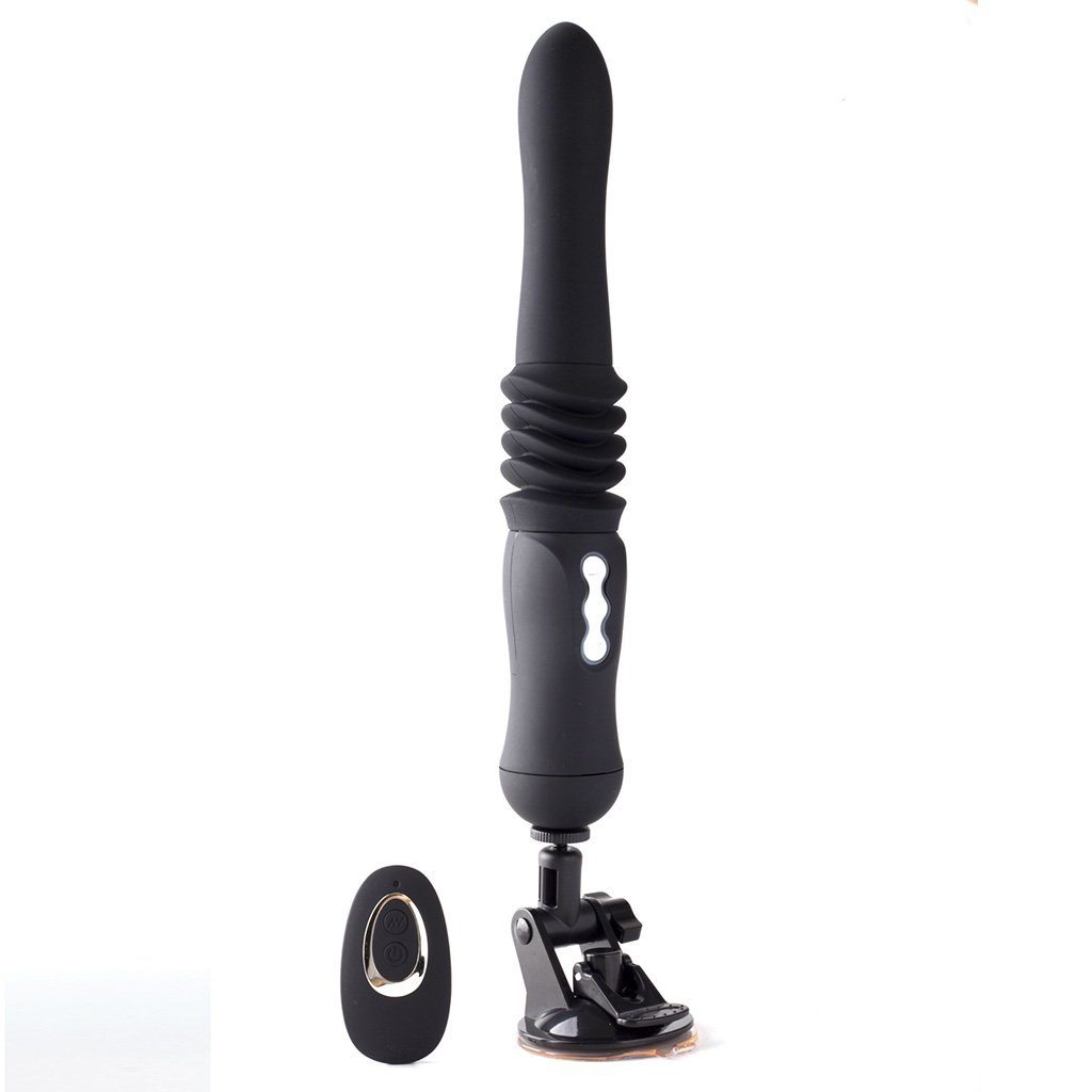 Maia Max Silicone Vibrating, Thrusting Dildo with Suction Cup & Remote Control - Hamilton Park Electronics