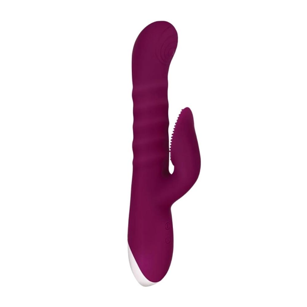 Lovely Lucy thrusting vibrator with rotation side view