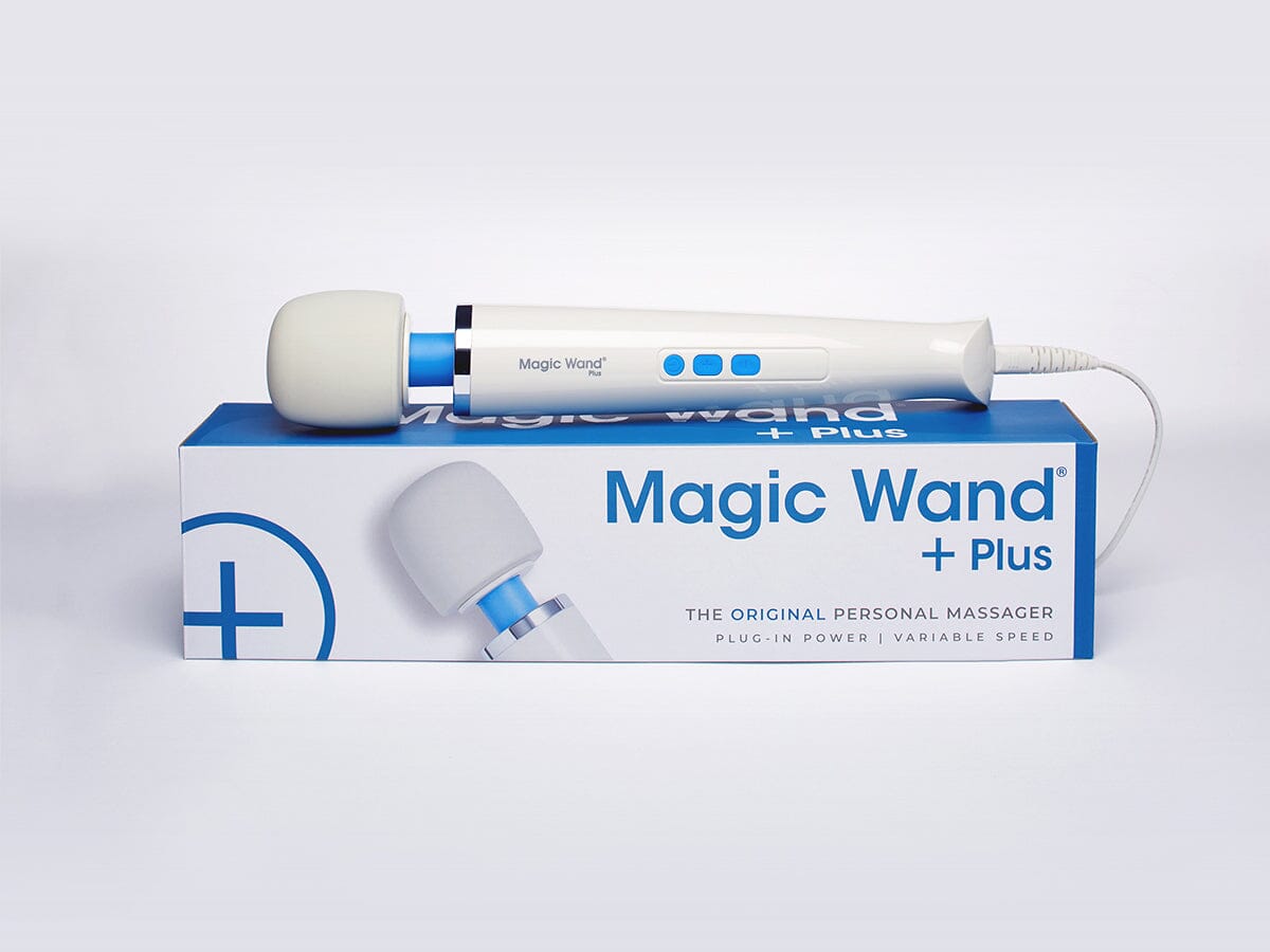 Magic Wand Plus 4-Speed Corded Wand Massager with Silicone Head Hamilton Park Electronics Magic Wand Plus 4-Speed Corded Wand Massager with Silicone Head Hamilton Park Electronics