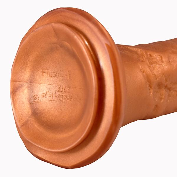SquarePegToys® Mel Harness SuperSoft Bronze Silicone Dildo with Suction Cup - Hamilton Park Electronics