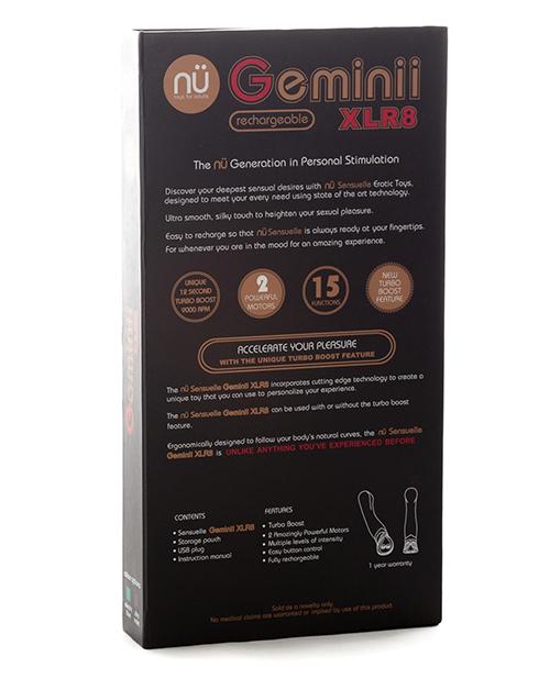 Nu Sensuelle Geminii XLR8 G-Spot Vibrator with Fluttering Tip - Hamilton Park Electronics