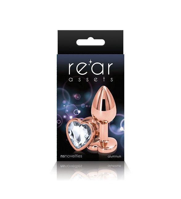 Rear Assets Rose Gold + Gem Heart Anal Plug by NS Hamilton Park Electronics Rear Assets Rose Gold + Gem Heart Anal Plug by NS Hamilton Park Electronics