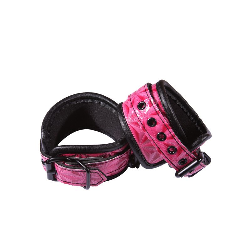 Sinful Pink & Black Wrist Cuffs - Hamilton Park Electronics