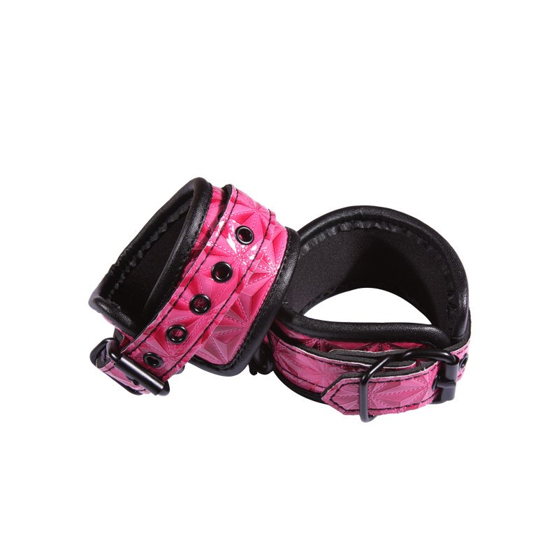 Sinful Pink & Black Ankle Cuffs - Hamilton Park Electronics