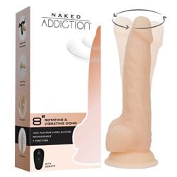 BMS Factory Naked Addiction Vibrating & Rotating Dildo with Suction Cup - Hamilton Park Electronics