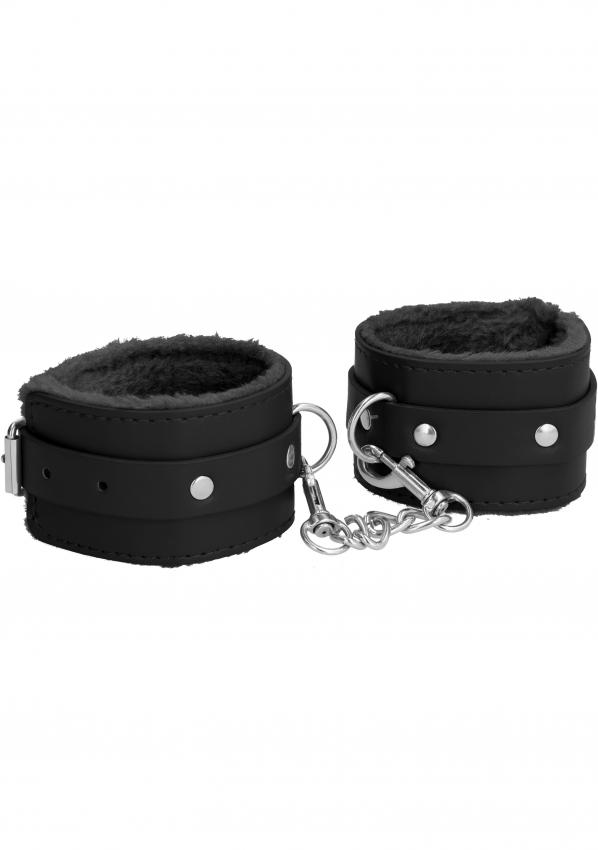 Ouch! Plush Leather Ankle Cuffs by Shots - Hamilton Park Electronics