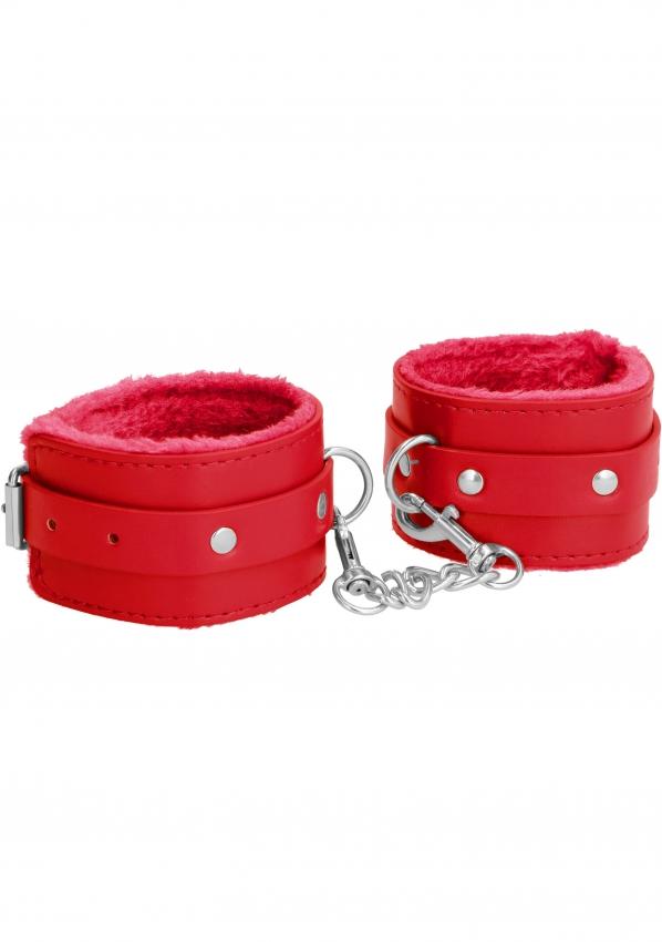 Ouch! Plush Leather Ankle Cuffs by Shots - Hamilton Park Electronics