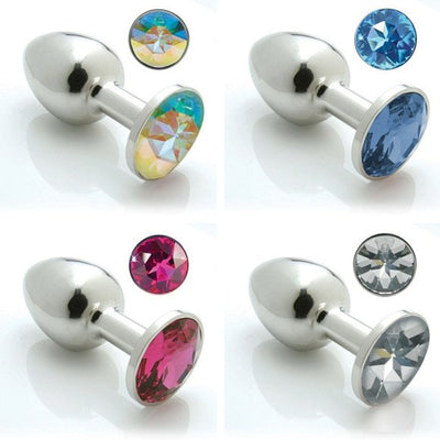 Pretty Plug Stainless Steel Booty Bling Plug (Multiple Colors & Sizes Available) - Hamilton Park Electronics
