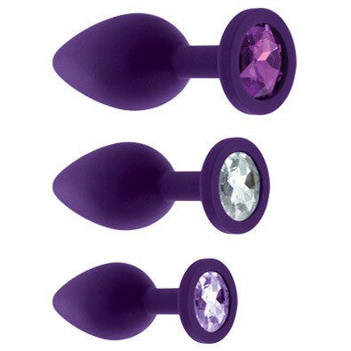 Rianne S Bling Booty Plug 3-Piece Silicone Buttplug Set - Hamilton Park Electronics