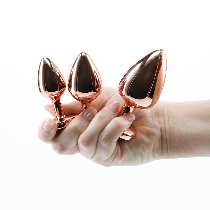 best personal lubricants for female Light Colorado Topaz Austrian Crystal Decorated Rose Gold Butt Plug