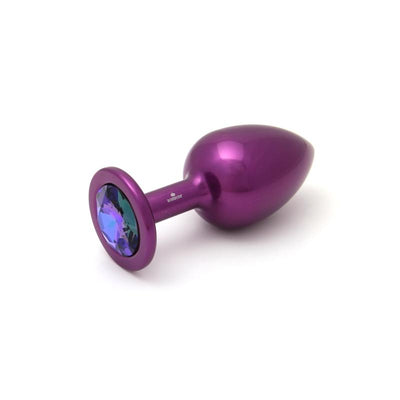 Rosebuds Purple Aluminum Lightweight Butt Plug - 3 Jewel Colors - Hamilton Park Electronics