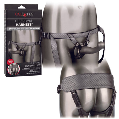 Royal Sensual Set - Harness with Dual-Density Dildo - Hamilton Park Electronics