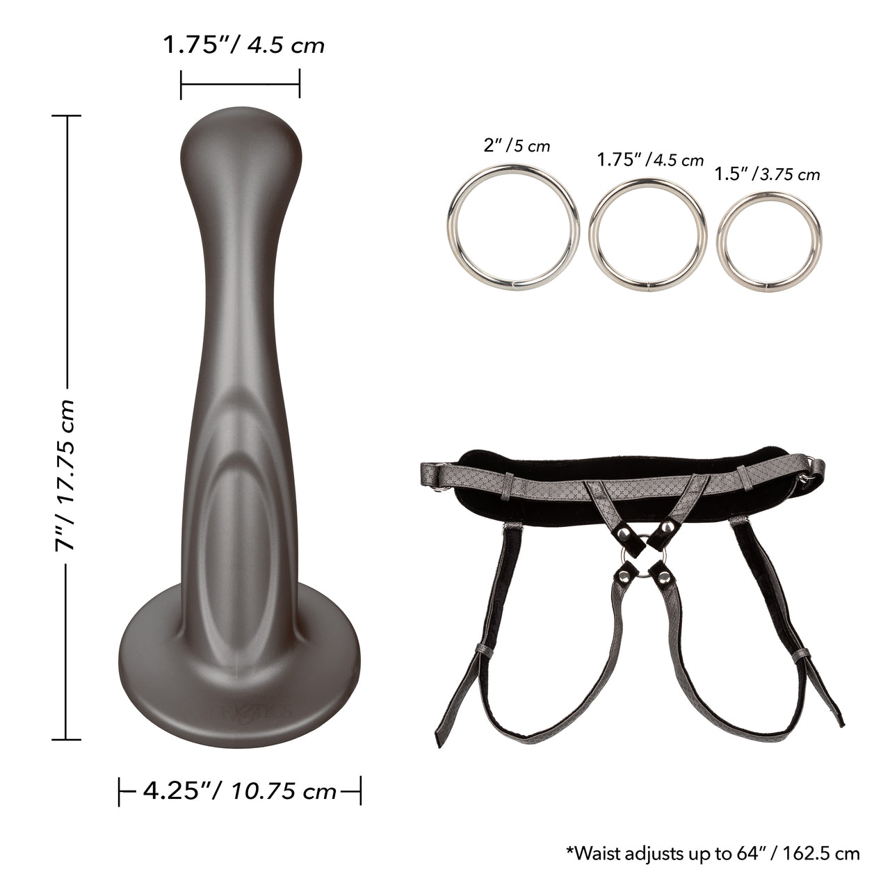 Royal Sensual Set - Harness with Dual-Density Dildo - Hamilton Park Electronics