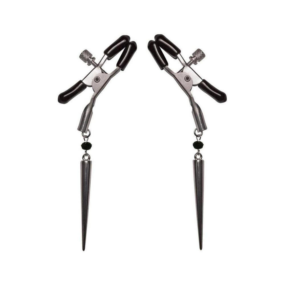 Sexperiments Silver Spears Nipple Clips by Sportsheets - Hamilton Park Electronics