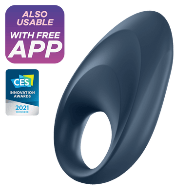 Satisfyer Mighty One Vibrating Cock Ring with Long-Distance App Control - Hamilton Park Electronics