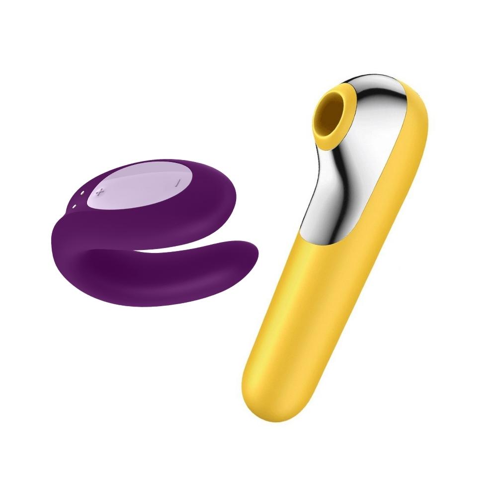 Satisfyer Dual Love & Double Joy Bundle - 2 Long-Distance App Controlled Vibrators - Peepshow Toys
