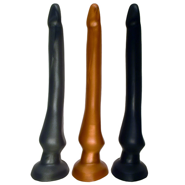 SquarePegToys® The Slim Plugged Deep-Throat Plug 3 colors Bronze, Graphite & Black 
