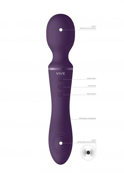 Vive Enora Wand Vibrator with G-Spot Pulsation, by Shots - Hamilton Park Electronics