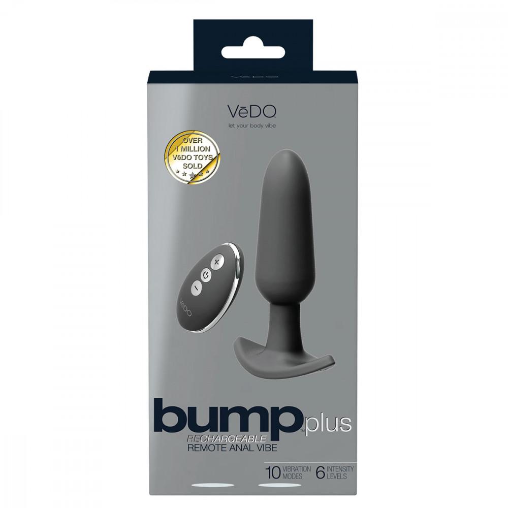 VeDO Bump Plus Vibrating Butt Plug with Remote Control - Hamilton Park Electronics