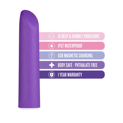Blush Novelties Exposed Nocturnal Lipstick Bullet Vibrator - Hamilton Park Electronics