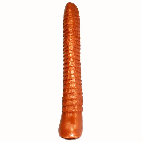 SquarePegToys® Worm - Long Anal Toy in SuperSoft Bronze Silicone - Hamilton Park Electronics