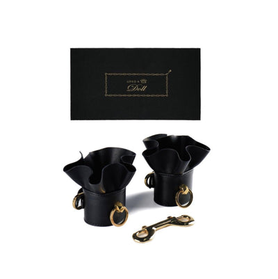 Zalo & Upko Doll Designer Collection Leather Lace-Like Handcuffs - Hamilton Park Electronics
