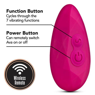 Blush Lush Ava Wearable Couples Vibrator with Remote Control - Hamilton Park Electronics