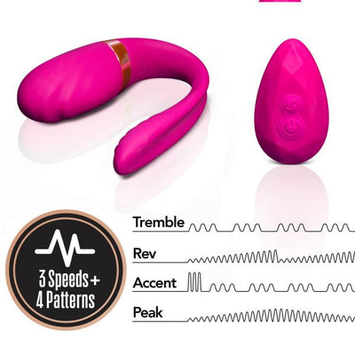 Blush Lush Ava Wearable Couples Vibrator with Remote Control - Hamilton Park Electronics