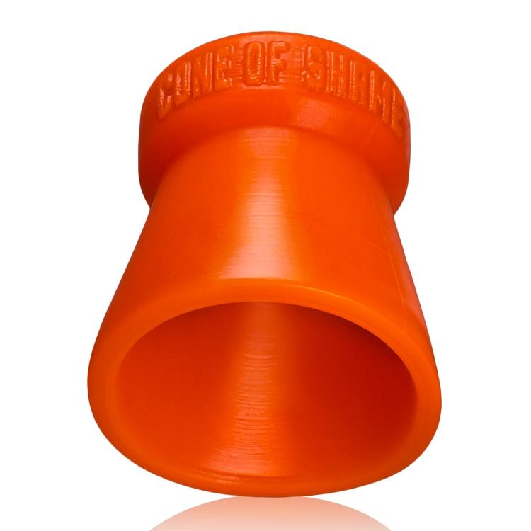 Oxballs Cone of Shame Silicone Orange Cock Cage