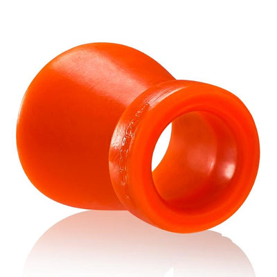 Oxballs Cone of Shame Silicone Chastity Device Orange Top View