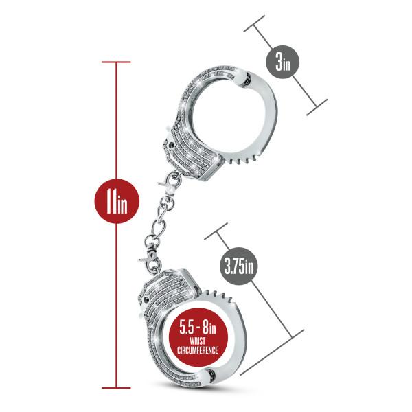 Blush Temptasia Bling Cuffs Sparkly Handcuffs - Hamilton Park Electronics