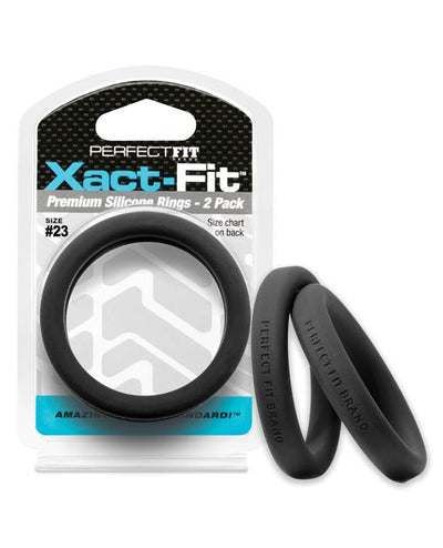 Perfect Fit Xact-Fit Silicone Cock Rings, 2-Packs, 14 Possible Sizes - Hamilton Park Electronics