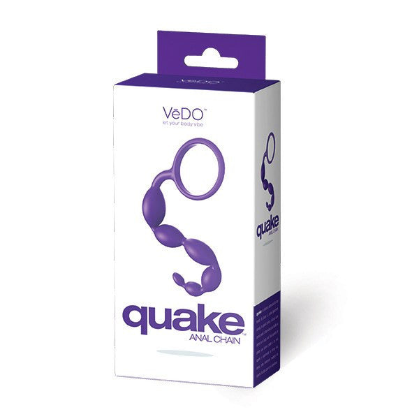QUAKE Non-Vibrating Silicone Anal Chain Beads by VeDO - Hamilton Park Electronics