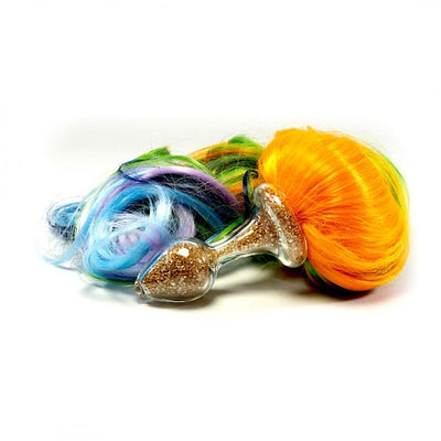 Crystal Delights Pony Tail Plug, Glass with 4 Tail Colors - Hamilton Park Electronics