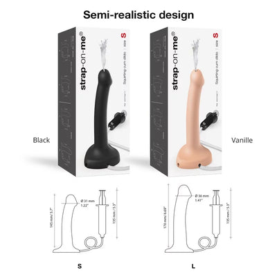 Soft-Silicone Squirting Cum Dildo by Strap-On-Me - Hamilton Park Electronics