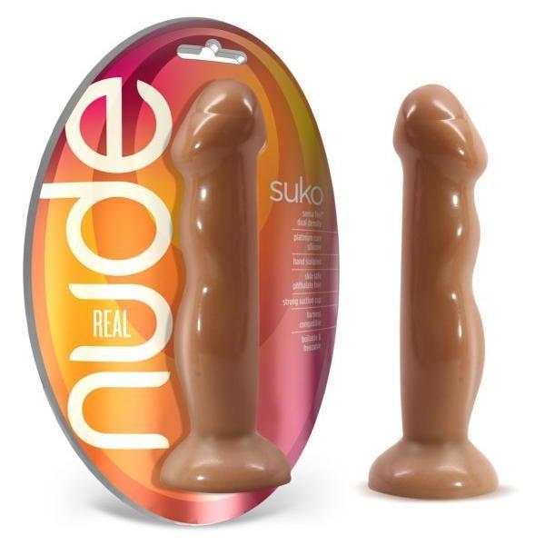 Real Nude Suko Silicone Suction Cup Dildo Toffee - Hamilton Park Electronics