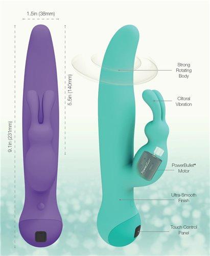 Touch By Swan Duo Rechargeable Silicone Dual-Stimulation Vibrator - Hamilton Park Electronics